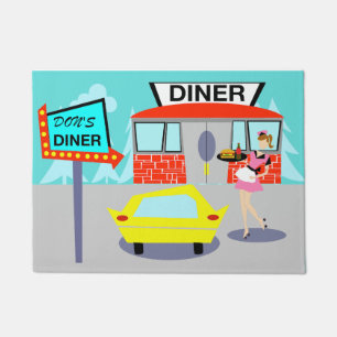 Felpudo Diner Door Mat de los años 50