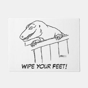 Felpudo Dinosaurio amistoso del vecindario