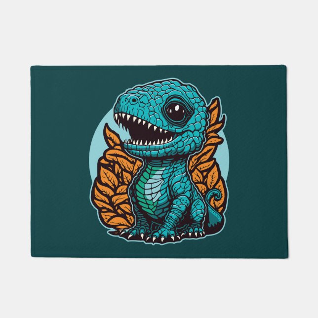 Felpudo Dinosaurio de bebé lindo (Anverso)