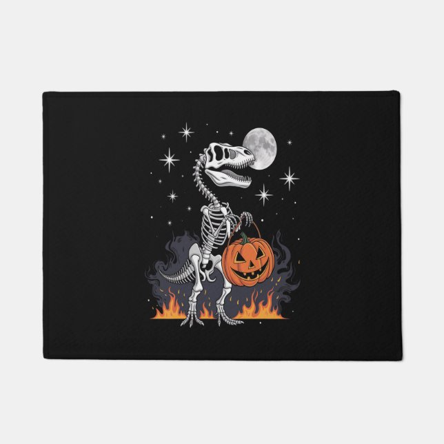 Felpudo Dinosaurio de Halloween Spooky Saurus (Anverso)