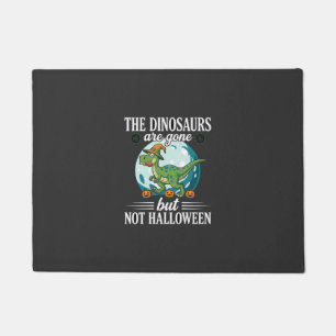 Felpudo Dinosaurio Divertido Bruja Halloween Gráfico