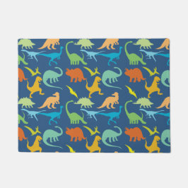 Felpudo Dinosaurios coloridos