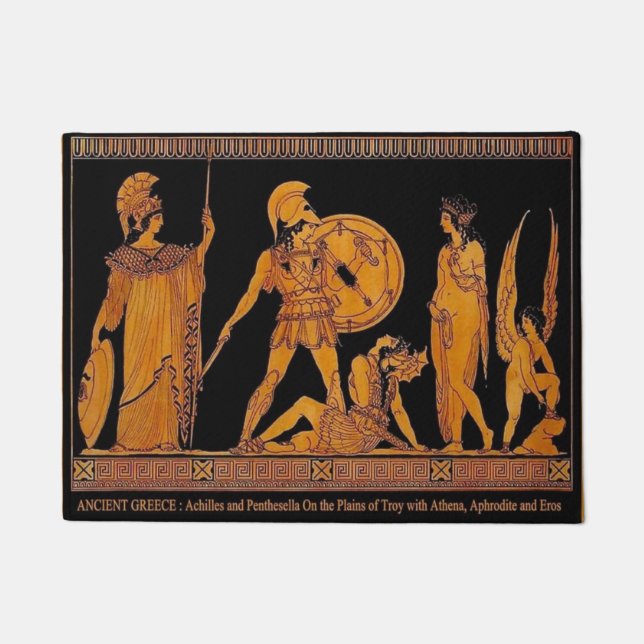 Felpudo Dios Antiguo Y Frisa De La Diosa - Grecia (Anverso)