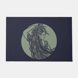 Felpudo Diosa de la Tierra Bruja Verde Pagan Druid Wits