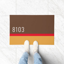 Felpudo Dirección de la casa moderna de mediados del siglo