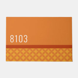 Felpudo Dirección de la casa moderna de mediados del siglo