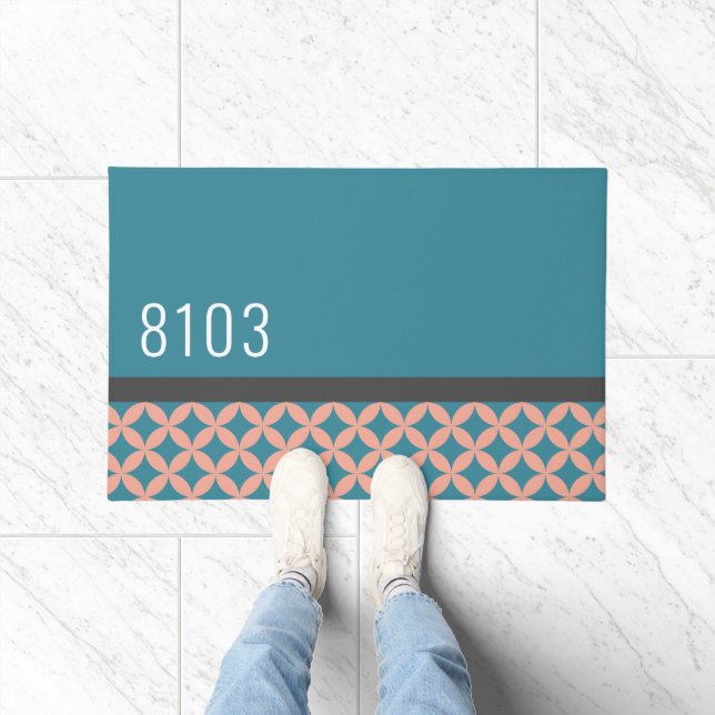 Felpudo Dirección de la casa moderna de mediados del siglo (Interior)