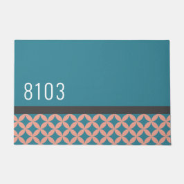 Felpudo Dirección de la casa moderna de mediados del siglo