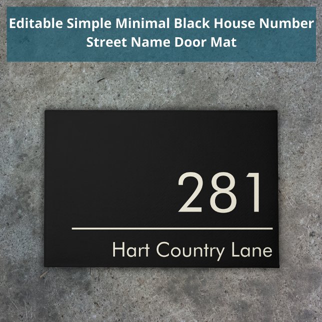 Felpudo Dirección del número de la casa dividida frente pe (Subido por el creador)