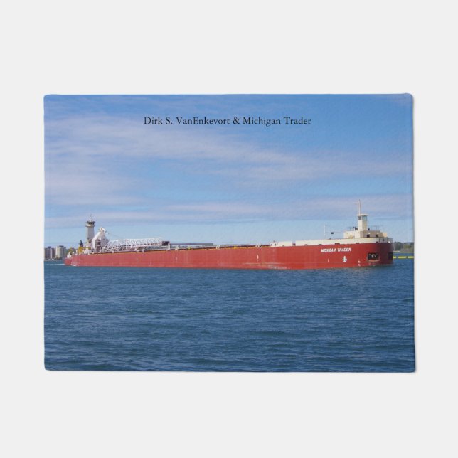 Felpudo Dirk S. VanEnkevort & Michigan Trader door Mat (Anverso)