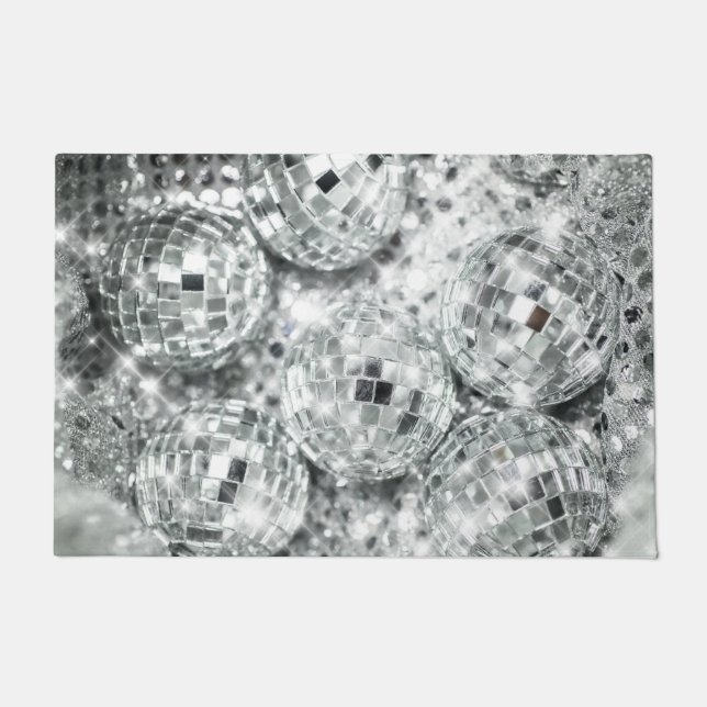 Felpudo Disco Balls Glam #1 #retro #wall #art (Anverso)
