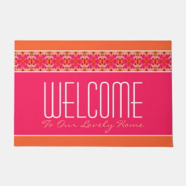 Felpudo Diseñador con acento floral