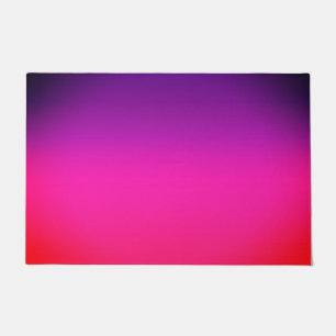 Felpudo Diseño abstracto neón púrpura y rosa