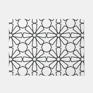 Felpudo Diseño árabe de patrón geométrico islámico