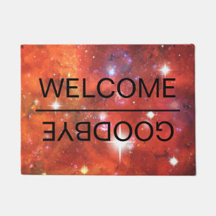 Felpudo Diseño de adiós de bienvenida inteligente