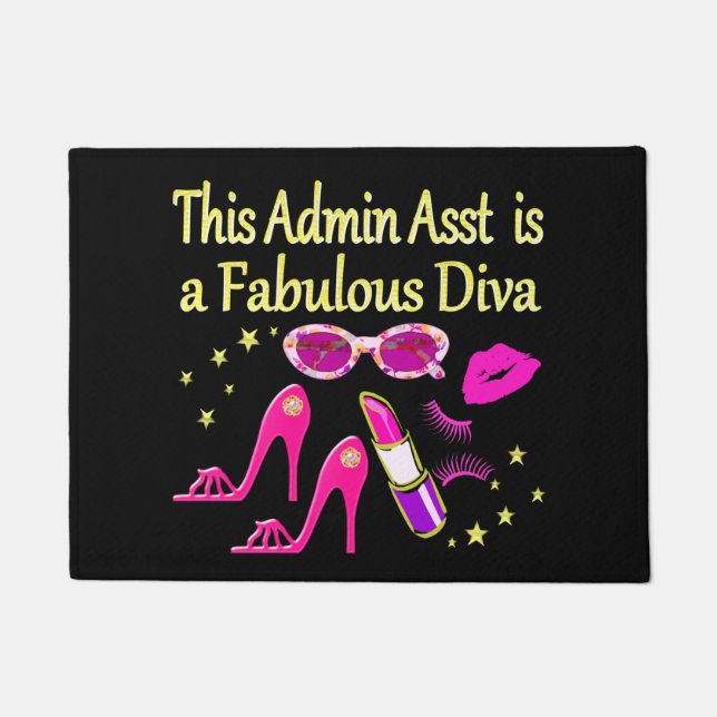 Felpudo DISEÑO DE ADMIN ASST DIVA DE bonito (Anverso)