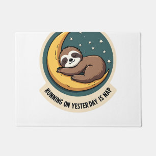 Felpudo Diseño de animal retro divertido cita de perezoso 