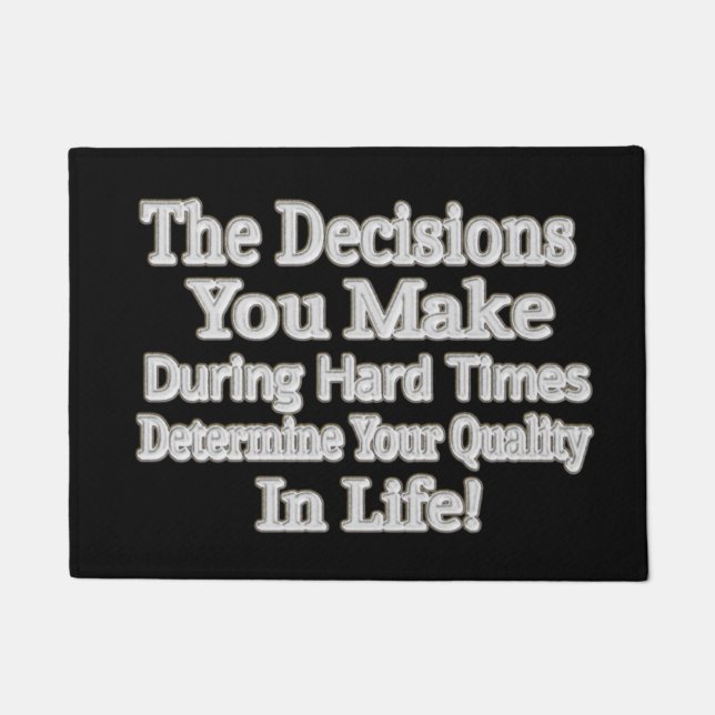 Felpudo Diseño de Artesanía Cuidada "¡Su Calidad En La Vid (Anverso)