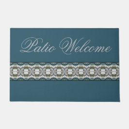 Felpudo Diseño de bienvenida al patio