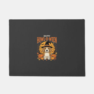 Felpudo Diseño de calabaza de perro Beagle Halloween Howl-