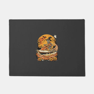 Felpudo Diseño de calavera de bruja de calabaza de Jet Ski