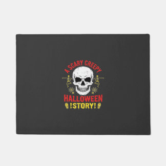 Felpudo Diseño de calavera de historia espeluznante de Hal