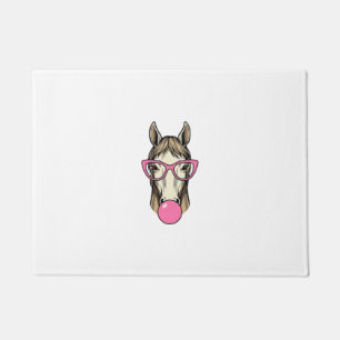 Felpudo Diseño de camiseta de gafas de color rosa chicle d