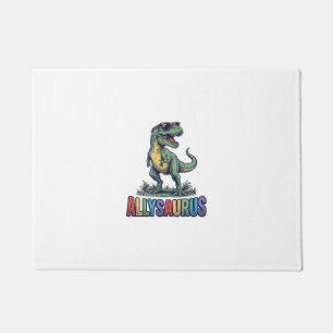 Felpudo Diseño de camiseta de gafas de sol de dinosaurio v