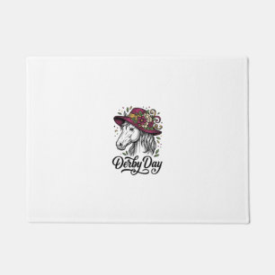 Felpudo Diseño de camiseta de jinete de vaquero occidental