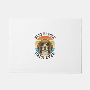 Felpudo Diseño de camiseta de Papá de Beagle Vintage Mejor