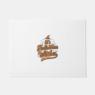 Felpudo Diseño de camiseta de tipografía de brujas de Hall