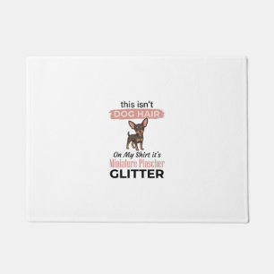 Felpudo Diseño de camiseta divertida de Pinscher Miniatura