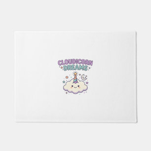 Felpudo Diseño de camiseta gráfico de moda Unicorn Cloudic