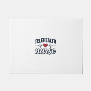 Felpudo Diseño de camiseta vintage de enfermera de telesal