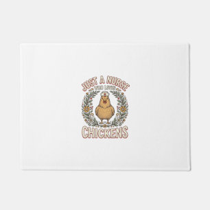 Felpudo Diseño de camiseta vintage de enfermera que ama a