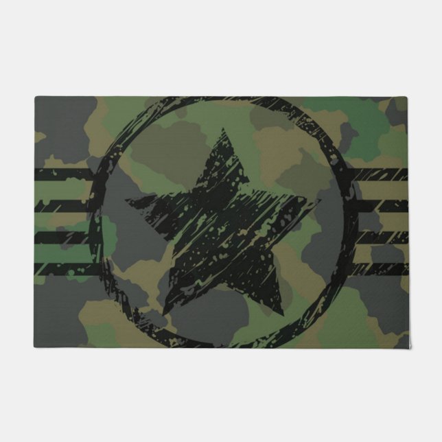Felpudo diseño de camuflaje militar (Anverso)