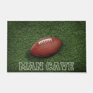 Felpudo Diseño de cavernas masculinas, fútbol americano