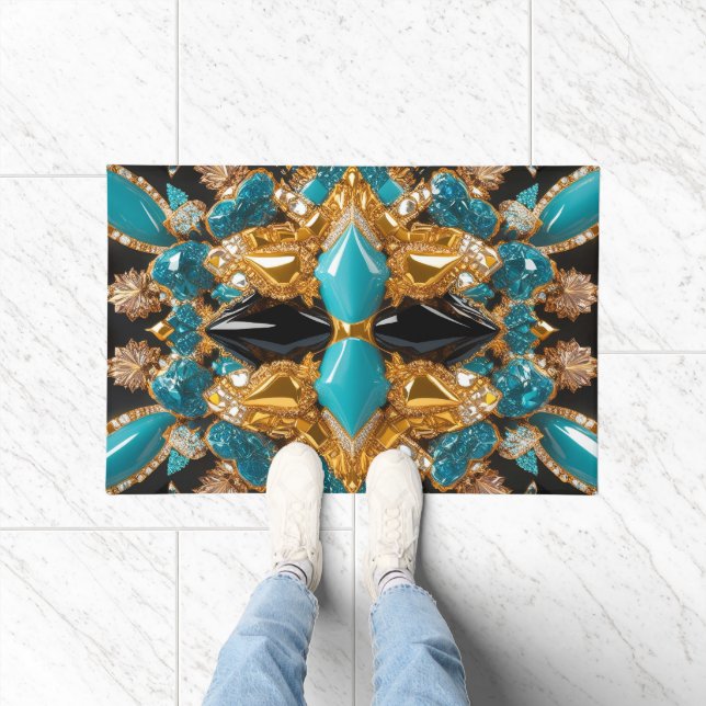 Felpudo Diseño de Door Mat with Bahamas Colors (Interior)