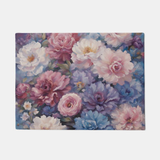 Felpudo Diseño de flores silvestres sucias