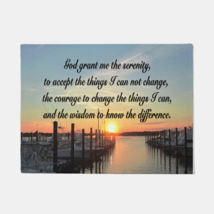FELPUDO DISEÑO DE FOTOGRAFÍAS DE SERENITY PRAYER SUNSET