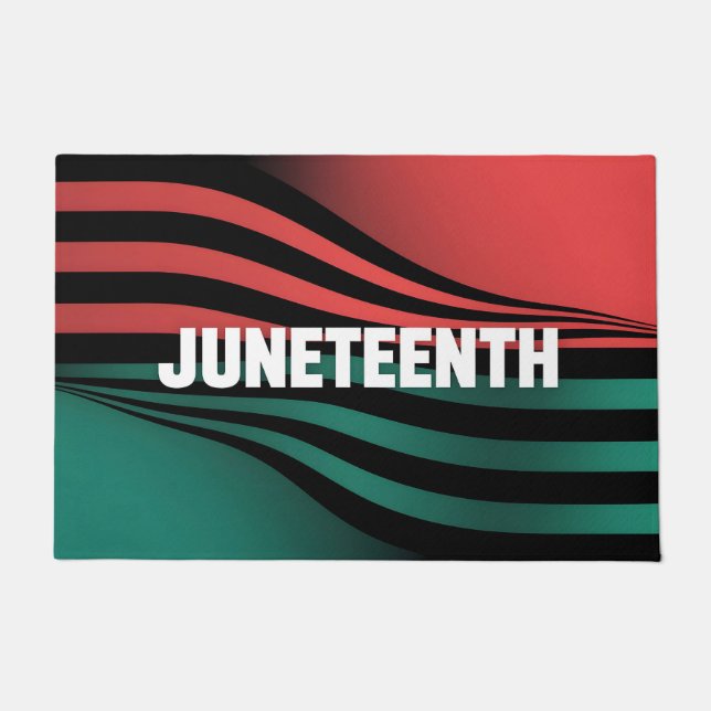 Felpudo Diseño de franjas onduladas de junio (Anverso)