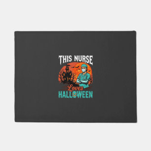 Felpudo Diseño de Halloween de enfermera espeluznante de a