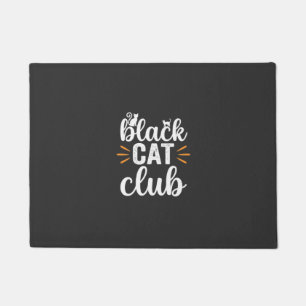 Felpudo Diseño de Halloween del Black Cat Club