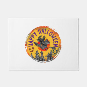 Felpudo Diseño de Halloween Feliz Halloween Bruja
