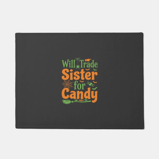 Felpudo Diseño de intercambio de dulces de hermana de Hall (Anverso)