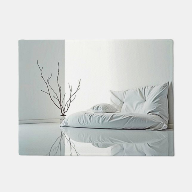 Felpudo Diseño de interiores de Zen minimalista (Anverso)