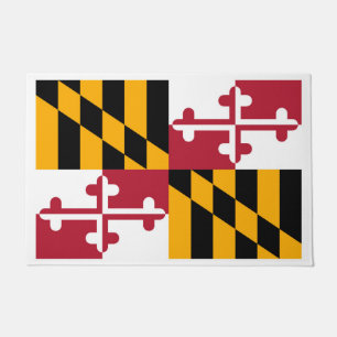 Felpudo Diseño de la bandera del estado de Maryland
