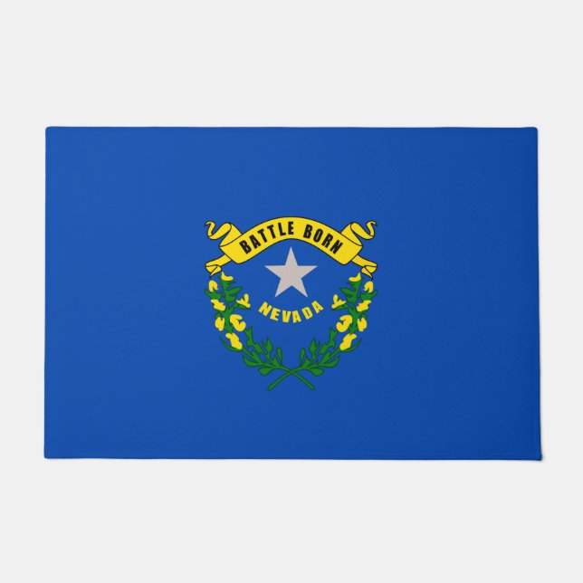 Felpudo Diseño de la bandera del estado de Nevada (Anverso)