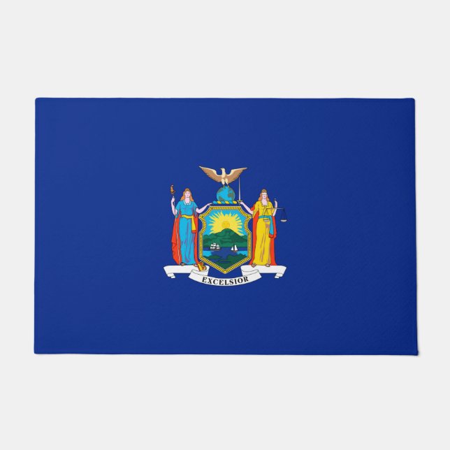 Felpudo Diseño de la bandera del estado de Nueva York (Anverso)