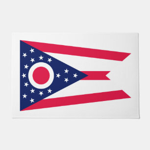 Felpudo Diseño de la bandera del estado de Ohio